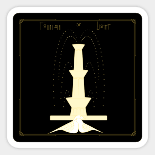 Fountain of Light Sticker